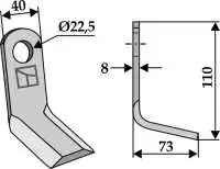 Y-Messer 110x40mm